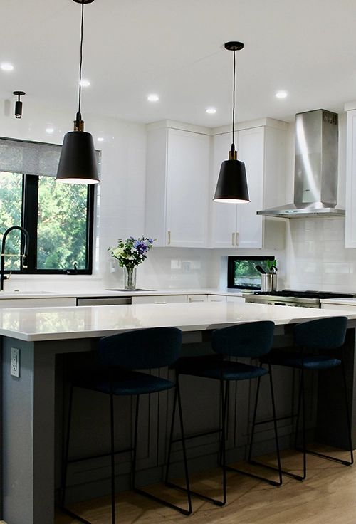 Remodeled interiors and living spaces